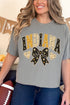 Indiana Blooming Bow Comfort Colors Adult Ring-Spun Cotton Tee