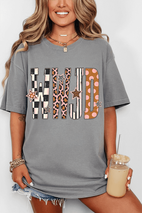 WWJD Pattern Pop Comfort Colors Adult Ring-Spun Cotton Tee