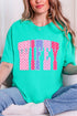 Polka Dot Pop Wifey Comfort Colors Adult Ring-Spun Cotton Tee