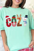 Christmas Characters Cozy Comfort Colors Adult Ring-Spun Cotton Tee
