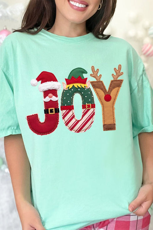 Christmas Characters Joy Comfort Colors Adult Ring-Spun Cotton Tee