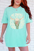 Peach He Owns The Cattle Comfort Colors Adult Ring-Spun Cotton Tee
