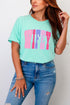 Polka Dot Pop Wifey Comfort Colors Adult Ring-Spun Cotton Tee