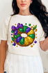 Faux Rhinestone King Cake Comfort Colors Adult Ring-Spun Cotton Tee