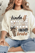 Kinda Boujee Kinda Broke Comfort Colors Adult Ring-Spun Cotton Tee