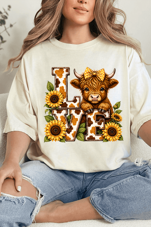 Little Highland Love Comfort Colors Adult Ring-Spun Cotton Tee
