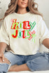 Retro Holly Jolly Comfort Colors Adult Ring-Spun Cotton Tee