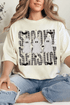 Spooky Season Gingham & Ghosts Comfort Colors Adult Ring-Spun Cotton Tee