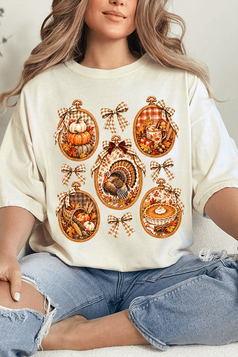 Thanksgiving Portraits Comfort Colors Adult Ring-Spun Cotton Tee