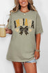 Indiana Blooming Bow Comfort Colors Adult Ring-Spun Cotton Tee