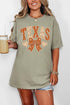 Texas Blooming Bow Comfort Colors Adult Ring-Spun Cotton Tee