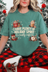 Caffeinated Holiday Spirit Comfort Colors Adult Ring-Spun Cotton Tee