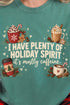 Caffeinated Holiday Spirit Comfort Colors Adult Ring-Spun Cotton Tee