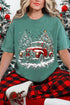 Evergreen Christmas Drive Comfort Colors Adult Ring-Spun Cotton Tee
