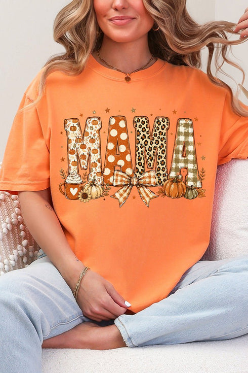 Pumpkin Spice Mama Comfort Colors Adult Ring-Spun Cotton Tee