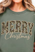 Camo Merry Christmas Comfort Colors Adult Ring-Spun Cotton Tee