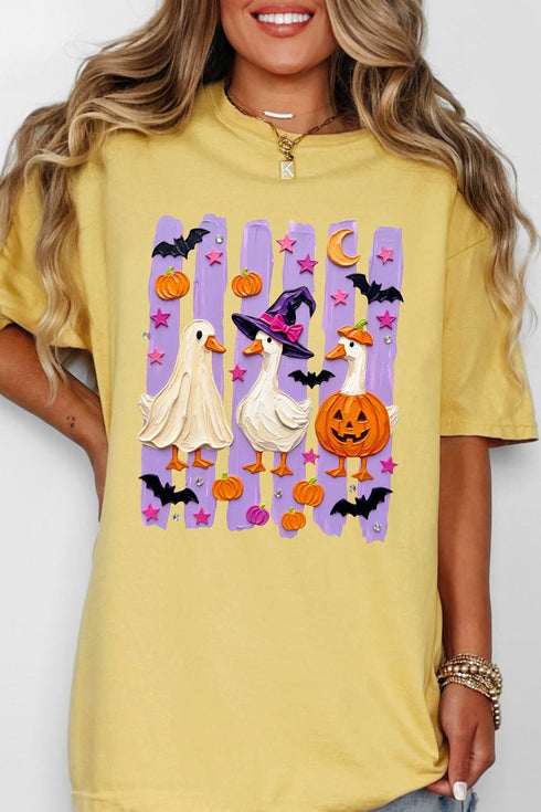 Quack-O-Lantern Crew Comfort Colors Adult Ring-Spun Cotton Tee
