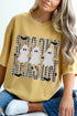 Spooky Season Gingham & Ghosts Comfort Colors Adult Ring-Spun Cotton Tee