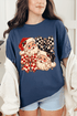 Merry Check Santa Comfort Colors Adult Ring-Spun Cotton Tee
