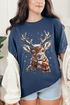 Snow Kissed Reindeer Comfort Colors Adult Ring-Spun Cotton Tee