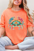 Seaside Sparkle Crab Comfort Colors Adult Ring-Spun Cotton Tee