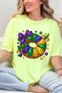 Faux Rhinestone King Cake Comfort Colors Adult Ring-Spun Cotton Tee
