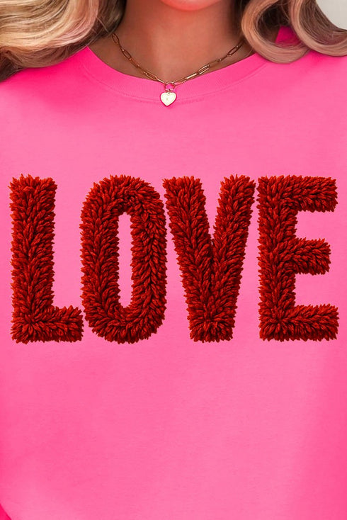 Fall In Love Faux Yarn Comfort Colors Adult Ring-Spun Cotton Tee