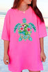 Seaside Sparkle Turtle Comfort Colors Adult Ring-Spun Cotton Tee