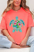 Seaside Sparkle Turtle Comfort Colors Adult Ring-Spun Cotton Tee