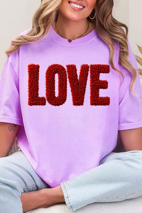 Fall In Love Faux Yarn Comfort Colors Adult Ring-Spun Cotton Tee