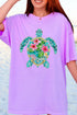 Seaside Sparkle Turtle Comfort Colors Adult Ring-Spun Cotton Tee