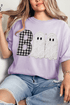 Gingham & Lace Boo Comfort Colors Adult Ring-Spun Cotton Tee