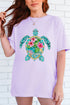 Seaside Sparkle Turtle Comfort Colors Adult Ring-Spun Cotton Tee