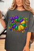 Faux Rhinestone King Cake Comfort Colors Adult Ring-Spun Cotton Tee