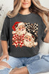 Merry Check Santa Comfort Colors Adult Ring-Spun Cotton Tee