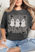 Spooky Season Gingham & Ghosts Comfort Colors Adult Ring-Spun Cotton Tee
