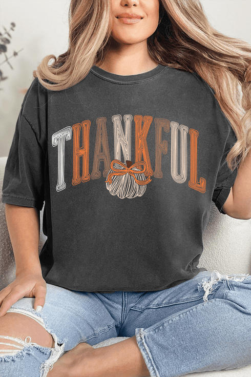 Thankful Sketch Comfort Colors Adult Ring-Spun Cotton Tee