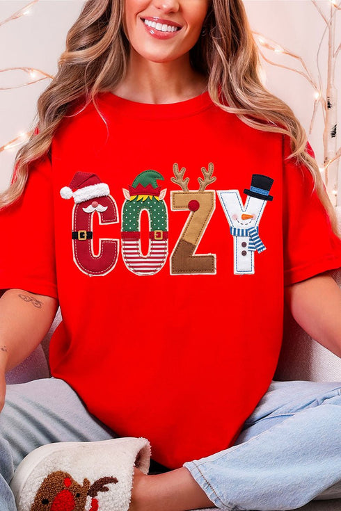 Christmas Characters Cozy Comfort Colors Adult Ring-Spun Cotton Tee