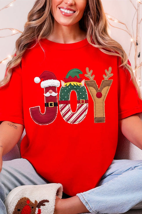 Christmas Characters Joy Comfort Colors Adult Ring-Spun Cotton Tee