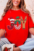 Christmas Characters Joy Comfort Colors Adult Ring-Spun Cotton Tee