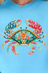 Seaside Sparkle Crab Comfort Colors Adult Ring-Spun Cotton Tee
