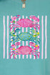 Striped Crabby Crew Comfort Colors Adult Ring-Spun Cotton Tee
