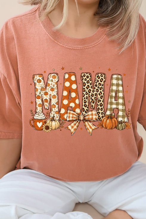 Pumpkin Spice Mama Comfort Colors Adult Ring-Spun Cotton Tee