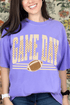 Checkered Taupe Game Day Comfort Colors Adult Ring-Spun Cotton Tee