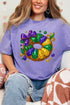 Faux Rhinestone King Cake Comfort Colors Adult Ring-Spun Cotton Tee