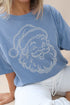 Classic Christmas Santa Comfort Colors Adult Ring-Spun Cotton Tee