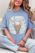Peach He Owns The Cattle Comfort Colors Adult Ring-Spun Cotton Tee