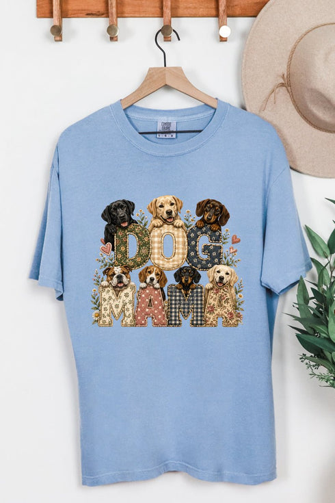 Puppy Patch Dog Mama Comfort Colors Adult Ring-Spun Cotton Tee