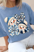 Winter Check Snowmen Comfort Colors Adult Ring-Spun Cotton Tee