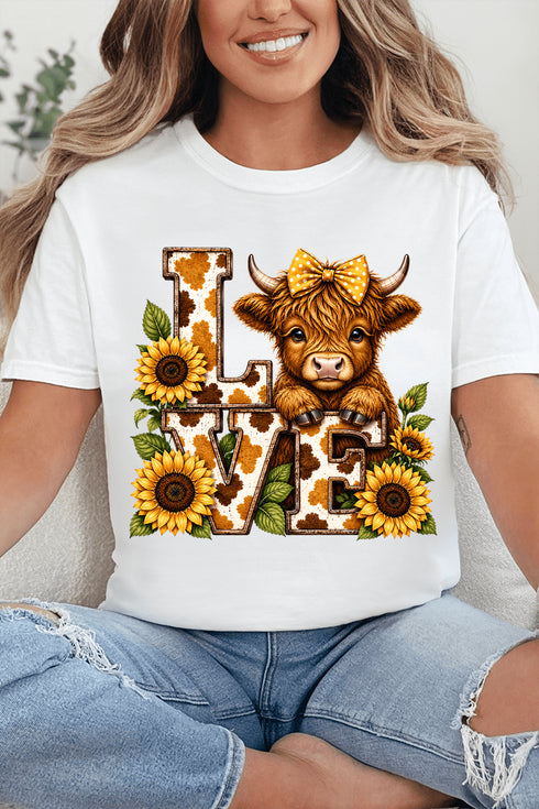 Little Highland Love Comfort Colors Adult Ring-Spun Cotton Tee